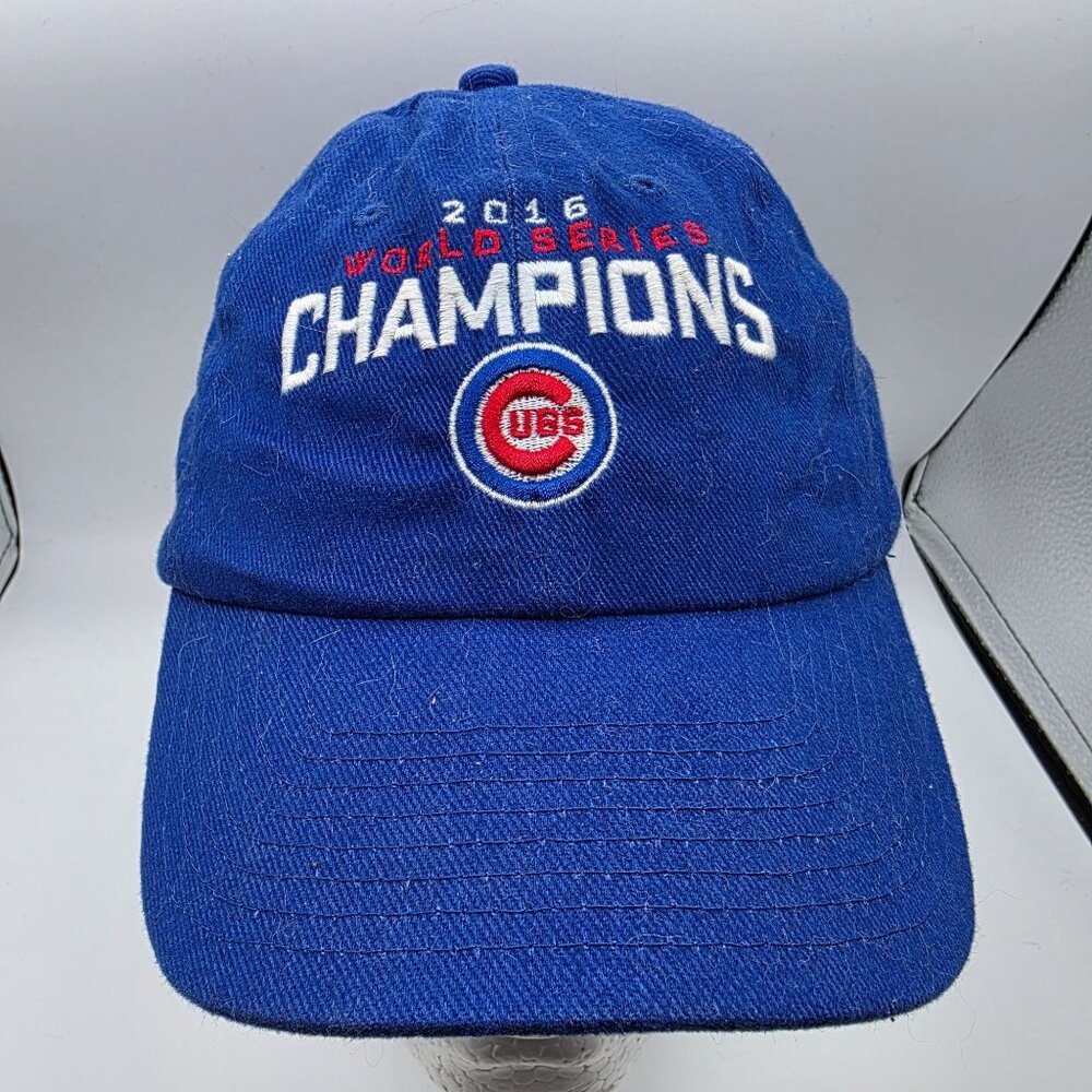 Chicago Cubs 2016 Mens Blue Cotton World Series Champions Cap Hat Sports Casual